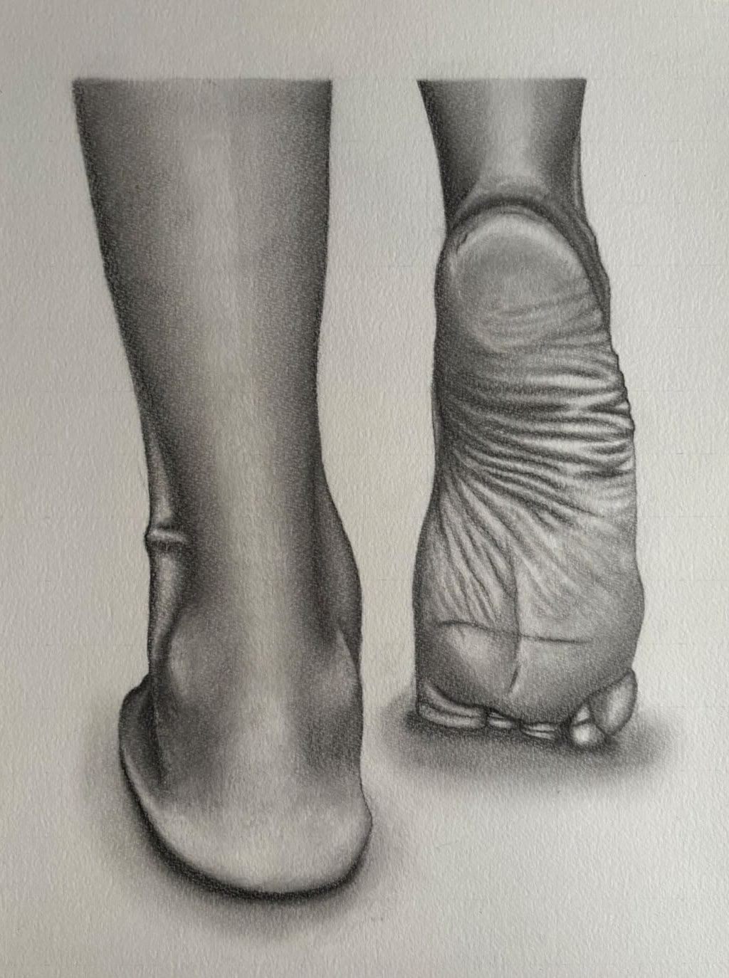 A Journey, graphite on paper by Suman Kumari