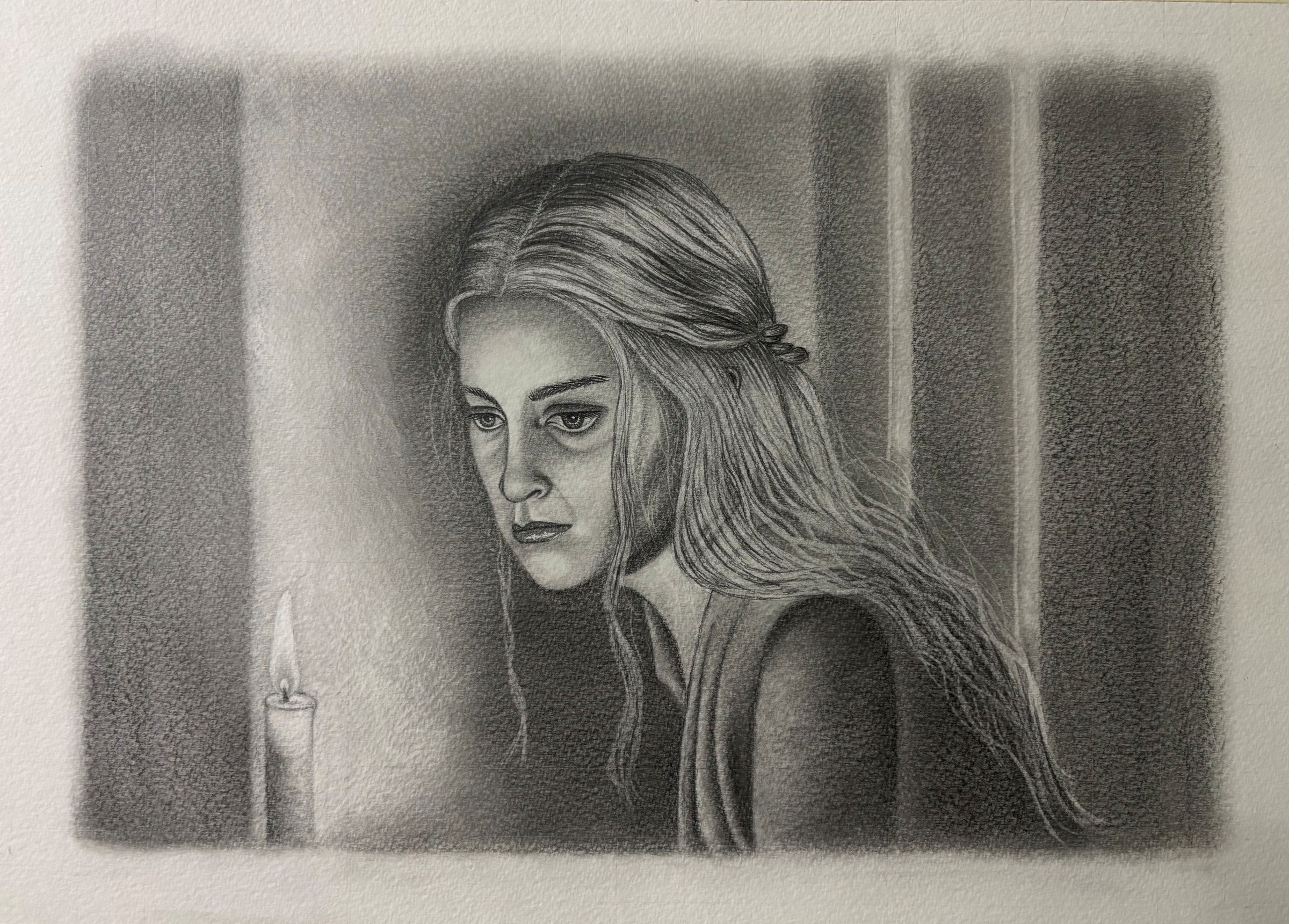 Helena Targaryen, graphite on paper by Suman Kumari