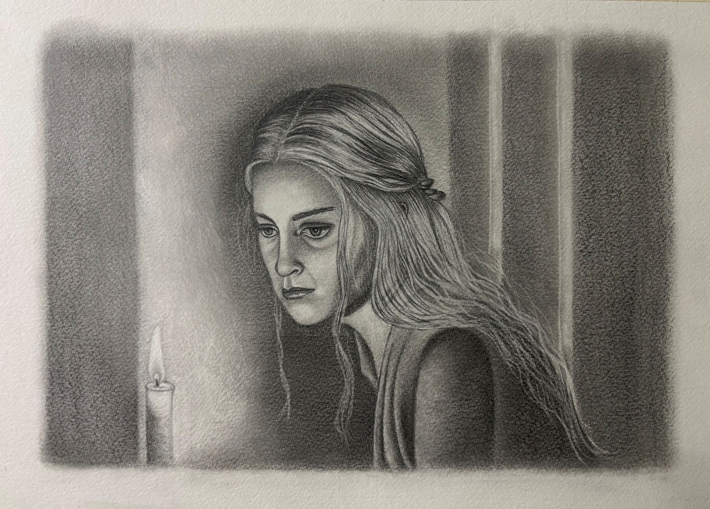 Helena Targaryen, graphite on paper by Suman Kumari